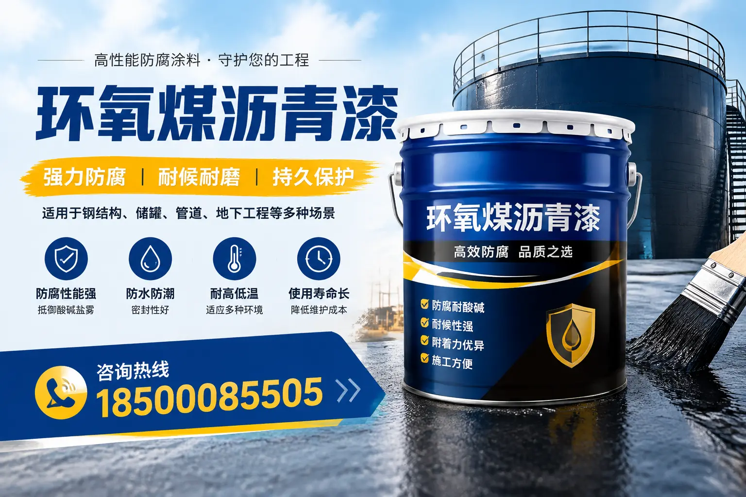 环氧煤沥青漆在工业中的应用，泸州企业的选择